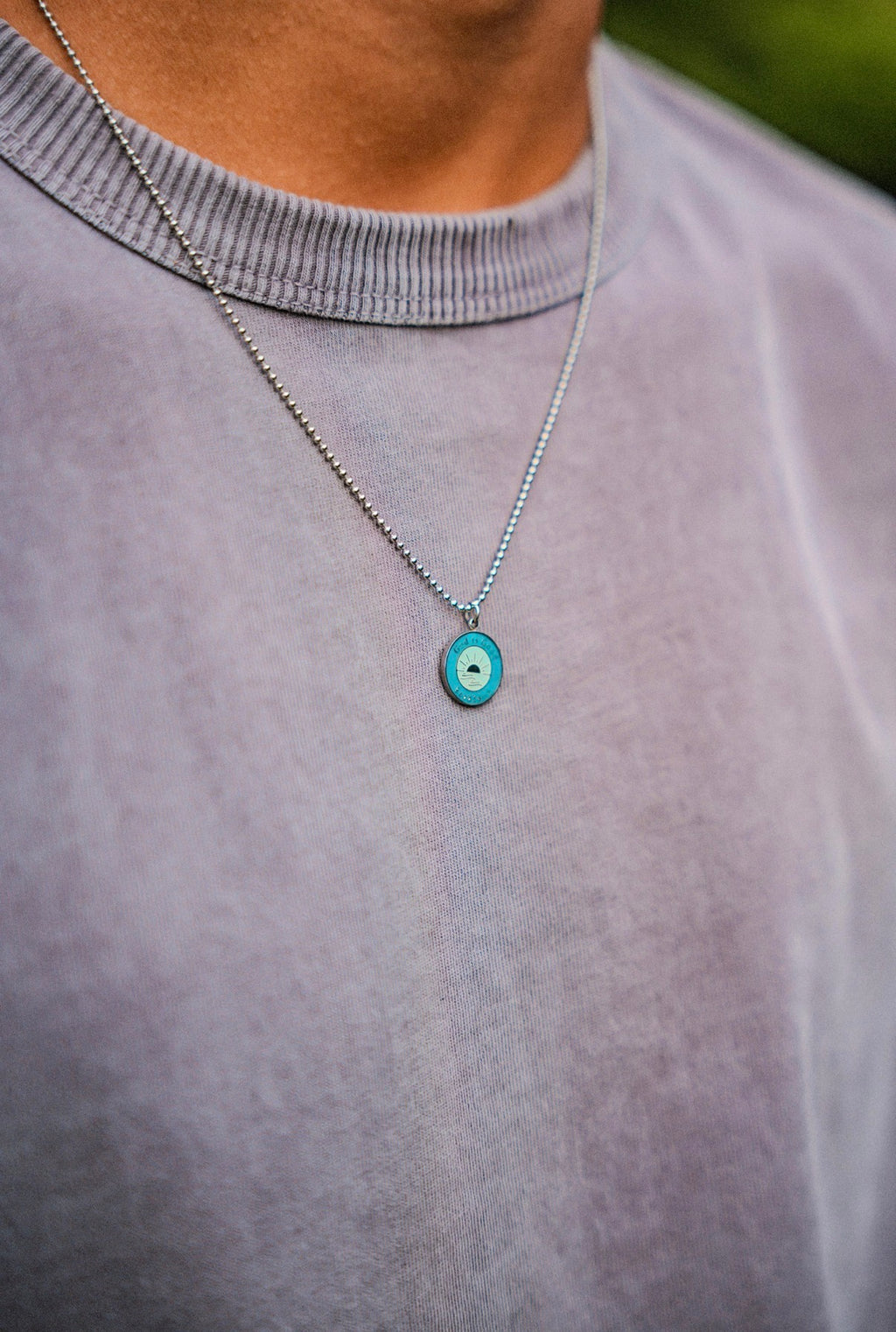 God is Good - Blue Pendant