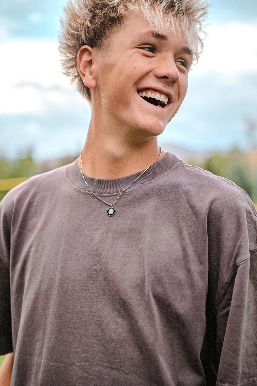 God is Good - Black and Silver Pendant