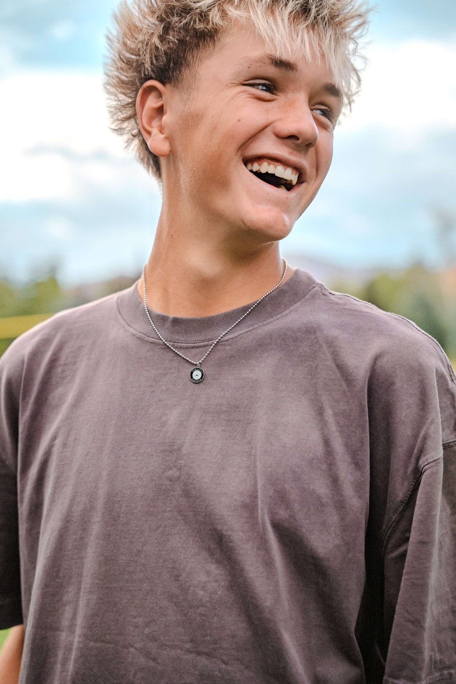 God is Good - Black and Silver Pendant